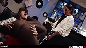 Black girl gets double penetration trailer