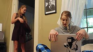 Amber Rayne and Dani Daniels sin together