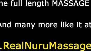 어, 이 큰 가슴 마사지사가 딸딸이 치다가 하드코어 아시안 누루 마사지 후 사정됐어