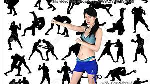 Fight Night Features Alexandria Wu And Clifford Bryant In Interracial Wrestling