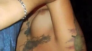 I saw this horny mexican whore getting fingered and sucking in the glory hole!