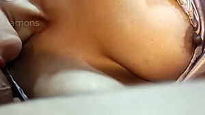 I'm masturbating while getting a blowjob from my best friend's wife in this homemade scene