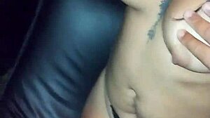 I saw this horny mexican whore getting fingered and sucking in the glory hole!