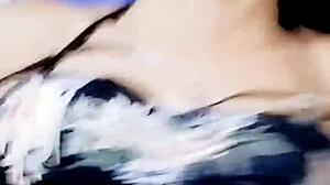 this milf complained during doggystyle as the young brunette visitor bent her over in missionary.