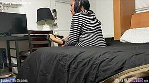 BBW Gets Long Strokes BTS With Monster Cock And Rough Webcam Action