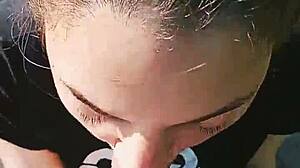 lynela nira passionately sucks king gontier's big cock, getting it wet and ready for more.