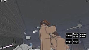 busty english queen fucks roblox noob with blowjob and cum