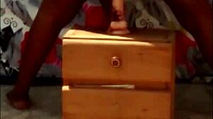 African Girl Fucks Herself Outside Of Her House Part 1