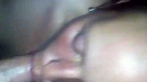 Amateurs sg and jg share a casual blowjob session.
