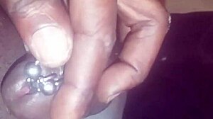 Horny Pierced Cock With Piercing Details Ready For Action