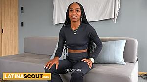 Submissive Ebony Tattooed Brazilian Feels Intense Slapping And Fucking At Casting