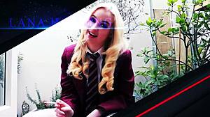 Gorgeous 18 year old GETS HERSELF OFF in the shower