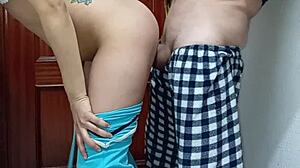 unexpected blowjob from mouth to ass she is very bitch with monster cock