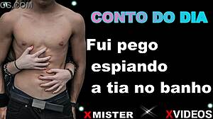 Erotic story: caught spying on aunt in bath