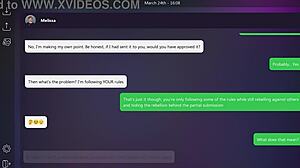 Melissa plays dirty texts ending with small tits