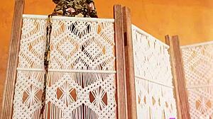 hot blonde milf rips clothes and exposes pussy outdoors after striptease