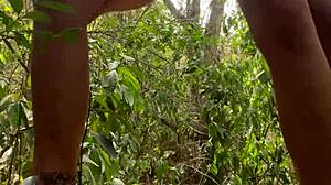 i fuck my university friend in the forest while camping and cum inside her