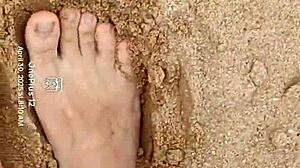 bare feet playing in the sand for sensory purposes, fetish included