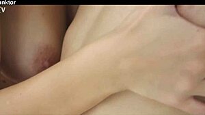 Sanktor features Merida Sat and Jadilica in lesbian striptease masturbation.