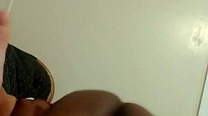 the guy starts digging deep into her wet pussy with his fingers and tongue making her moan loudly