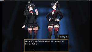 スカルガールが踏みつけと顔面騎乗で支配