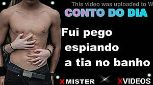 Erotic story: caught spying on aunt in bath