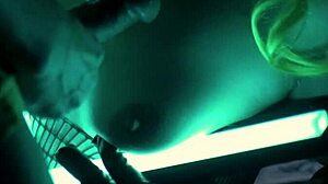 catwoman's depraved night with latex blowjob and cum on tits