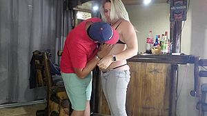 stepmom got perfect pink pussy waxed and creamied