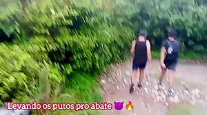 Brazilian Tourist Couple Fucks Monster Cock Outdoors And Cums On Face
