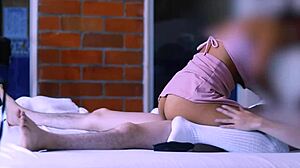 Stepbrother fucks sister's friend in secret spot