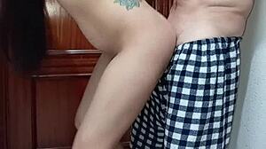 unexpected blowjob from mouth to ass she is very bitch with monster cock