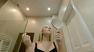 Damn! Hot Brazilian Petite 18+ Blonde College Girl Turns Lingerie Shoot into Porn Casting!