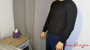 绳子奴役场景与湿润捆绑阴户动作