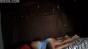 This fantasma sneaks in and fucks the couple on their haunted bed