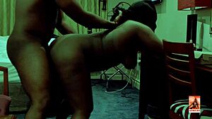 Morning glory doggystyle with my black girlfriend bent over early. Big black cock pounds her fat ebony ass.