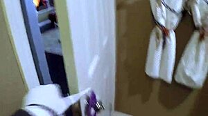 Tiny Tit Teen Gets Anal Creampie And Swallows On Halloween