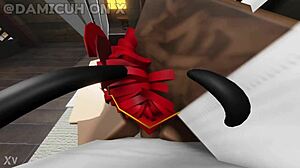 femboy with a fat ass sucks me and grinds against my cock