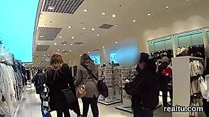 stellar czech sweetie gets seduced in the hypermarket and poked in pov