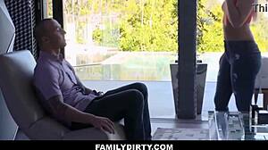 Hot Blonde Teen Stepsister Comforts Big Cock Stepbrother After Breakup