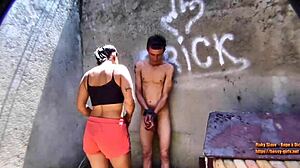 Mlada and wendy deliver intense ballbusting kicks!