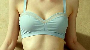 Eastern European Models Pose in Flowery Underwear and Barefoot