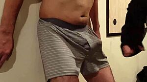 i let this femdom bitch slap my cock and kick my balls hard