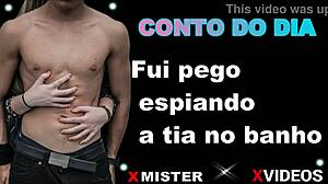 Erotic story: caught spying on aunt in bath