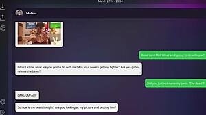 Melissa plays dirty texts ending with small tits