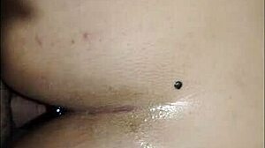 playing with my toy for first time anal in bedroom