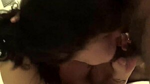 dirty girl deepthroat blowjob for her boy 😈