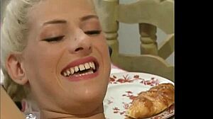 Step dad fills hot holes with all sorts of treat