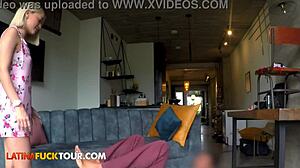 Blonde Latina Tinder Slut Fucked Easily On First Date Pov