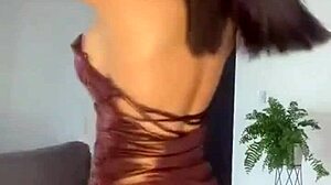 Young sexy girlfriend boldly masturbates with dildo for boyfriend