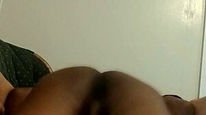 the guy starts digging deep into her wet pussy with his fingers and tongue making her moan loudly